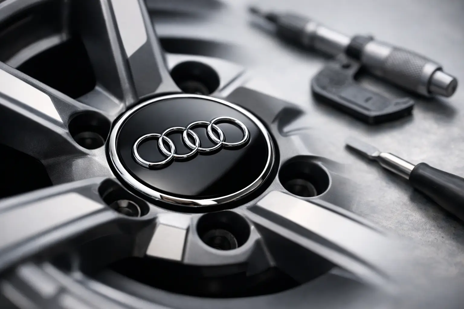 Audi felni embléma: méret, rögzítés, forma